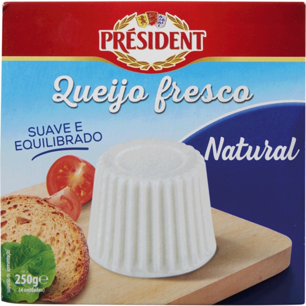 Queijo Fresco Natural Pack 4 250 g