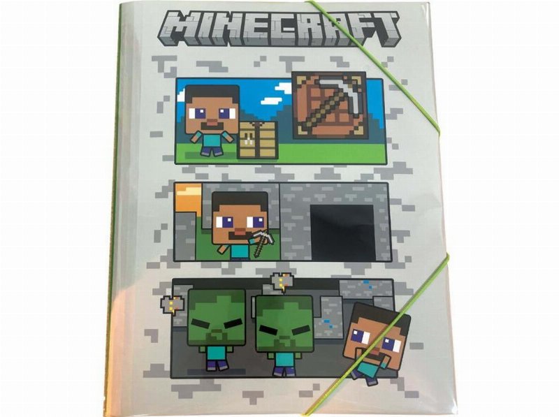Capa A4 Minecraft Com Elástico