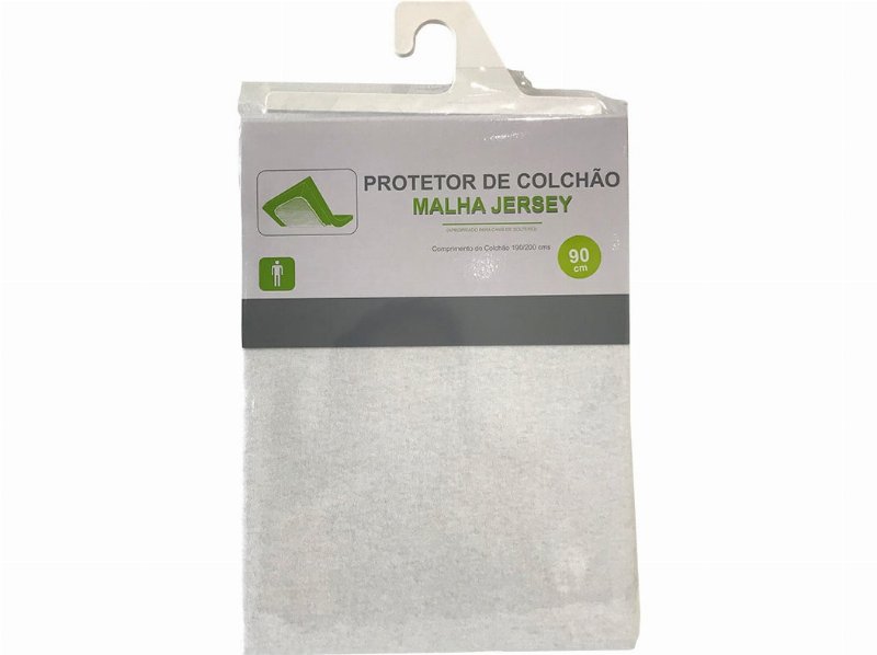 Protetor De Colchão Jersey 100% Algodão 90X190X25Cm
