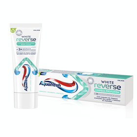 Pasta De Dentes White Reverse Limpeza Profunda Aquafresh 75 ml
