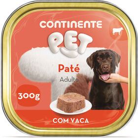 Comida Húmida Para Cão Adulto Paté Vaca Continente Pet 300 g