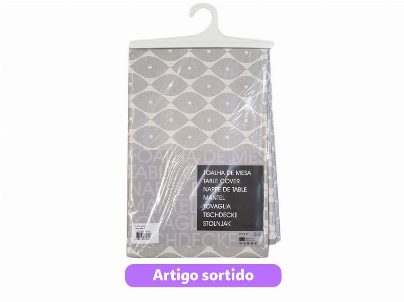 Toalha De Mesa Capri Plástica 140X140Cm Artigo Sortido