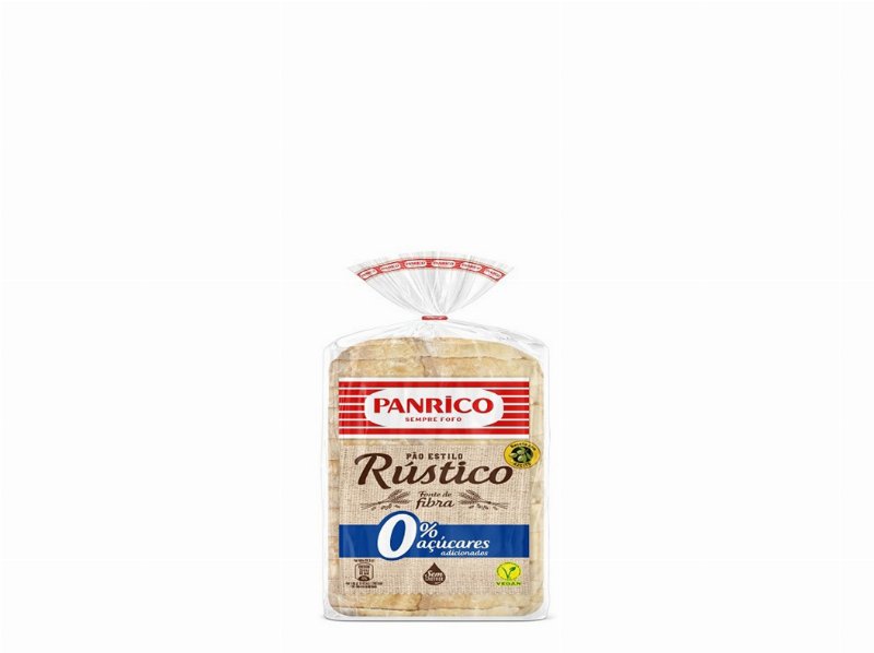 Pão Panrico De Forma Rústico 0% Açúcar Adicionados 375 g