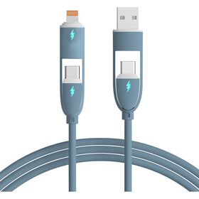 Cabo De Carregamento Usb-C Fusion Azul Bazarão 1 Un