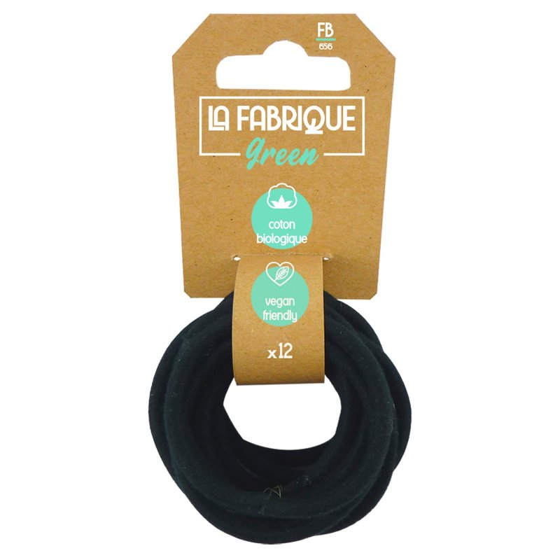 Elástico Para Cabelo Espesso Sem Metal Fabrique Green 12 Un