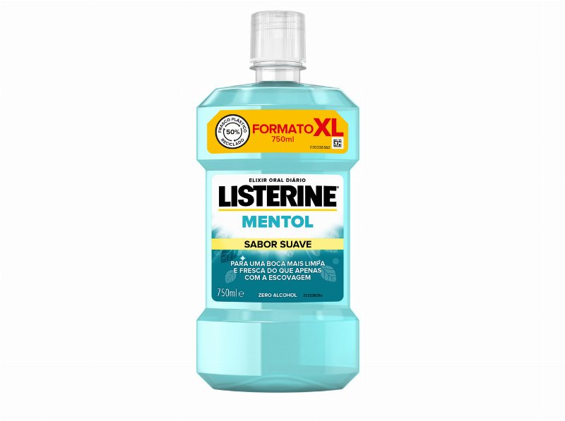 Elixir Listerine Mentol Suave 750 ml