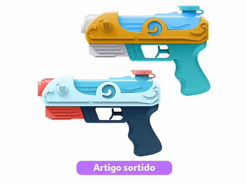 Pistola Água One Two Fun 20Cm Cores Sortidas