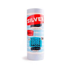 Sacos Lixo Fecho Fácil 30 Lt Silvex 12 Un