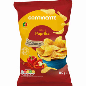 Batata Frita Ondulada Sabor Paprika Continente 150 gr