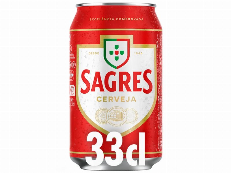 Cerveja Sagres Branca Lata 0.33 l (Sdr)