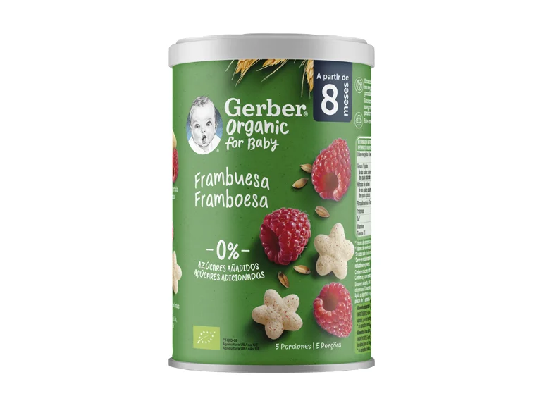 Snack Para Bebé Cereais Framboesa