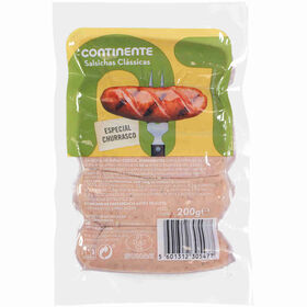 Salsichas De Churrasco Continente 200 gr
