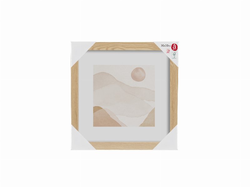 Moldura O Mdf Actuel Natural 30X30Cm