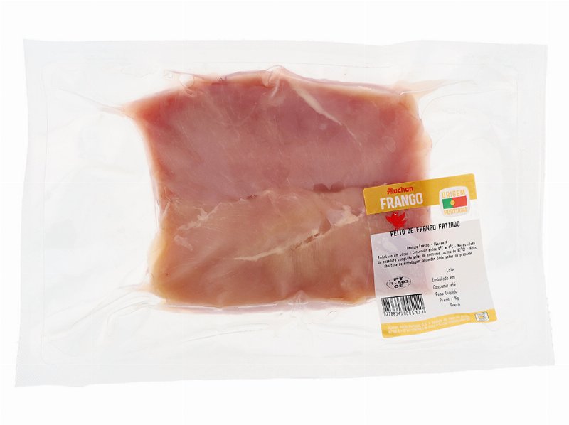 Peito De Frango Fatiado Auchan Vacuo Kg