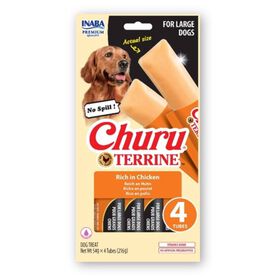 Snack Para Cão Adulto Grande Frango Churu Terrine 4 X 54 gr