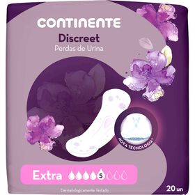 Pensos Incontinência Discreet Extra Continente 20 Un