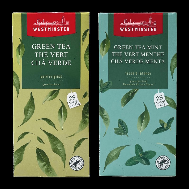 Chá Verde Sortido; 25 Saquetas