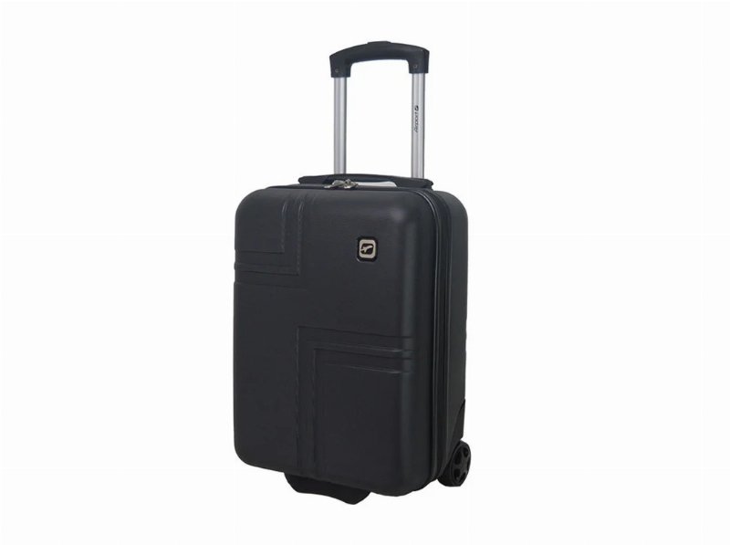 Mala De Cabine Rígida Airport Preto 4 Rodas 45X31X18Cm