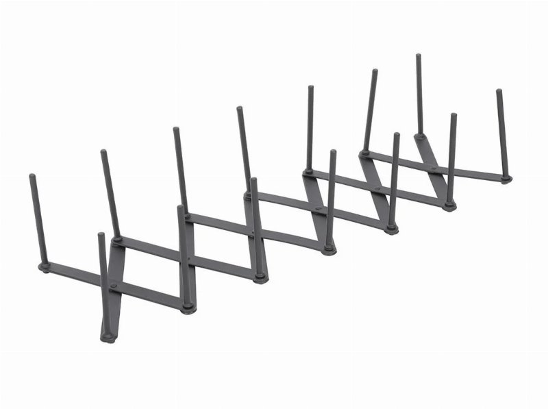 Organizador Para Gavetas Actuel Em Metal Preto 56X13X7.5Cm