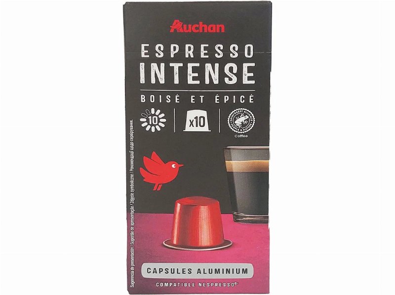 Cápsulas Auchan Café Nespresso Aluminio Expresso Intenso 10Un