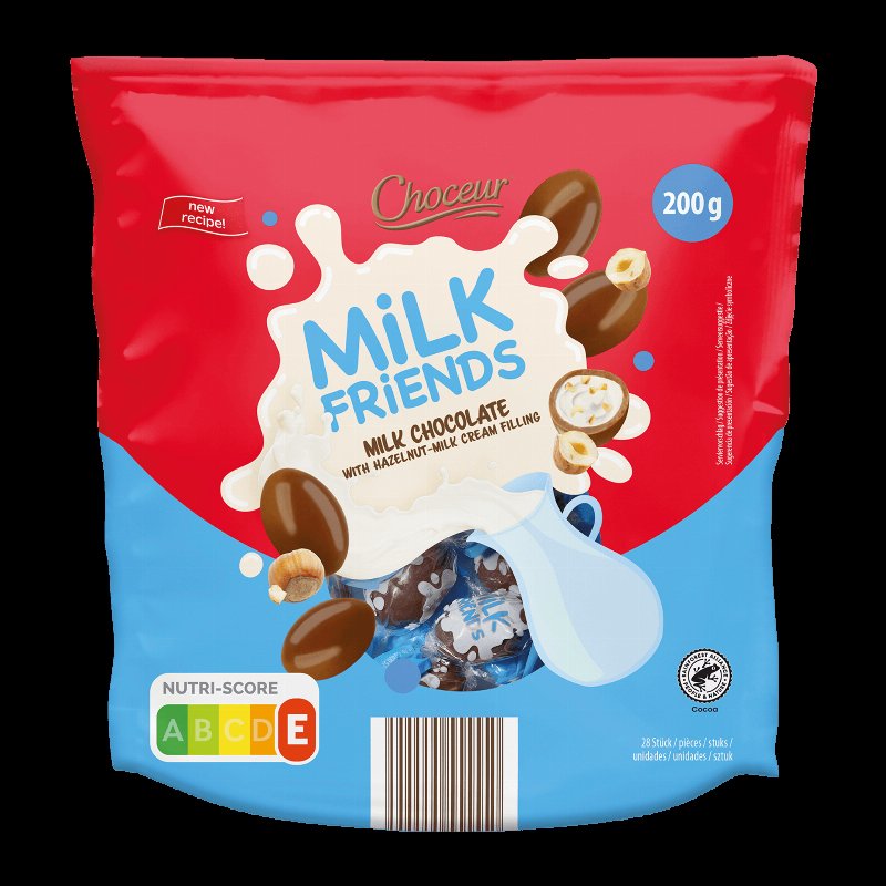 Bombons De Chocolate De Leite Com Recheio 200 g