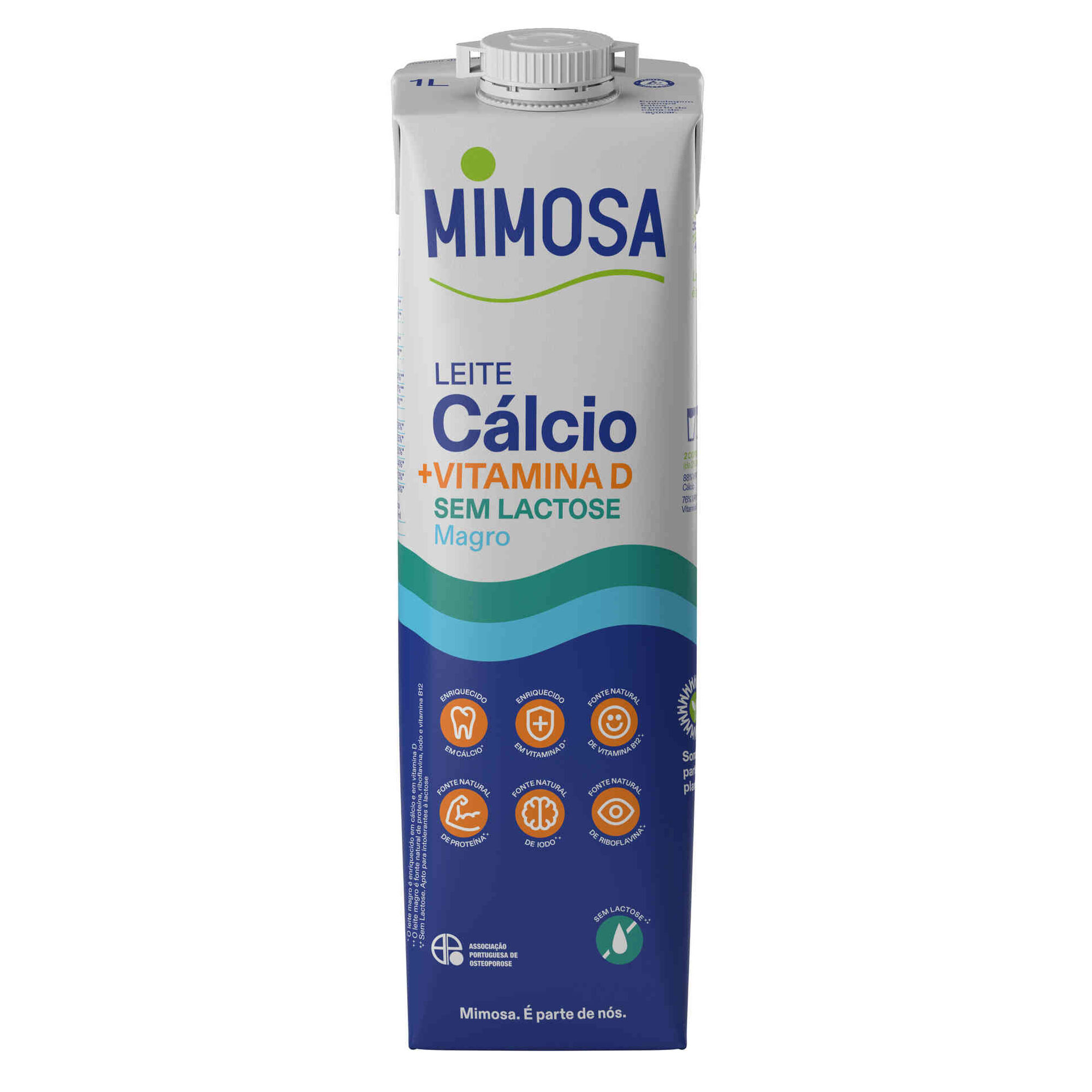 Leite UHT Magro Bem Especial Cálcio sem Lactose Mimosa 1l