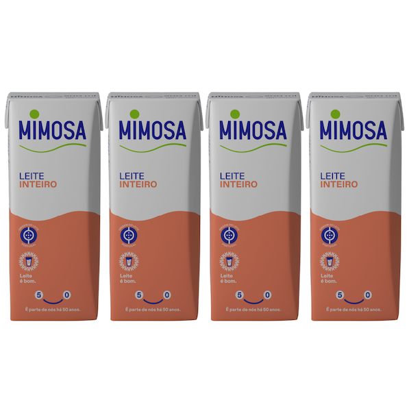 Leite Inteiro Mimosa UHT 4x200ml