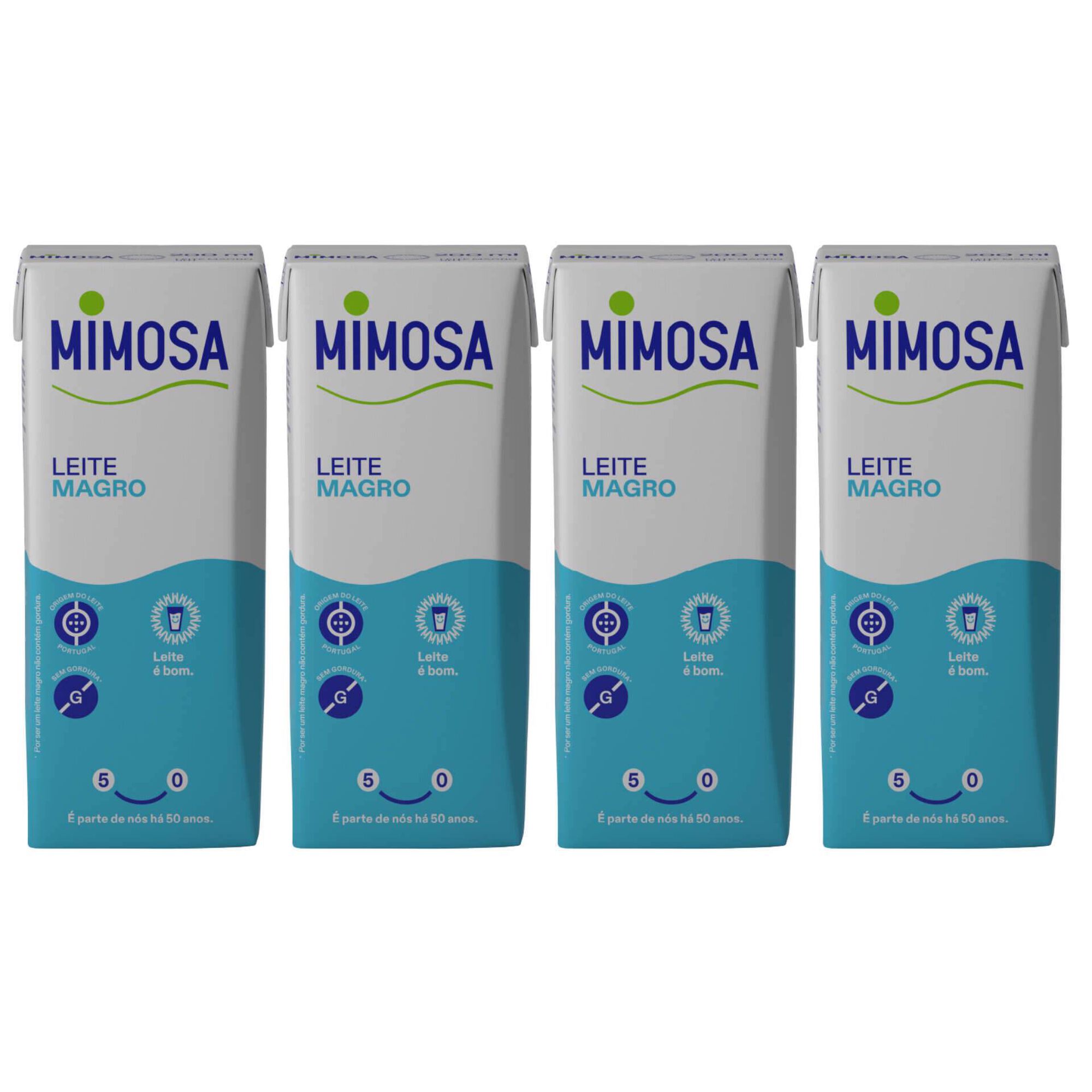Leite UHT Magro Mimosa 4x200ml