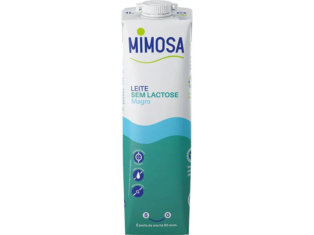 Leite UHT Magro sem Lactose Mimosa 1l