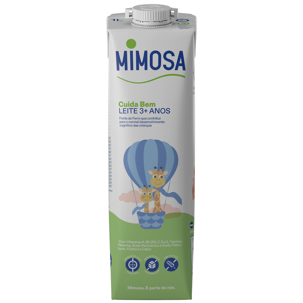 Leite Meio Gordo UHT Infantil +3A Mimosa 1l