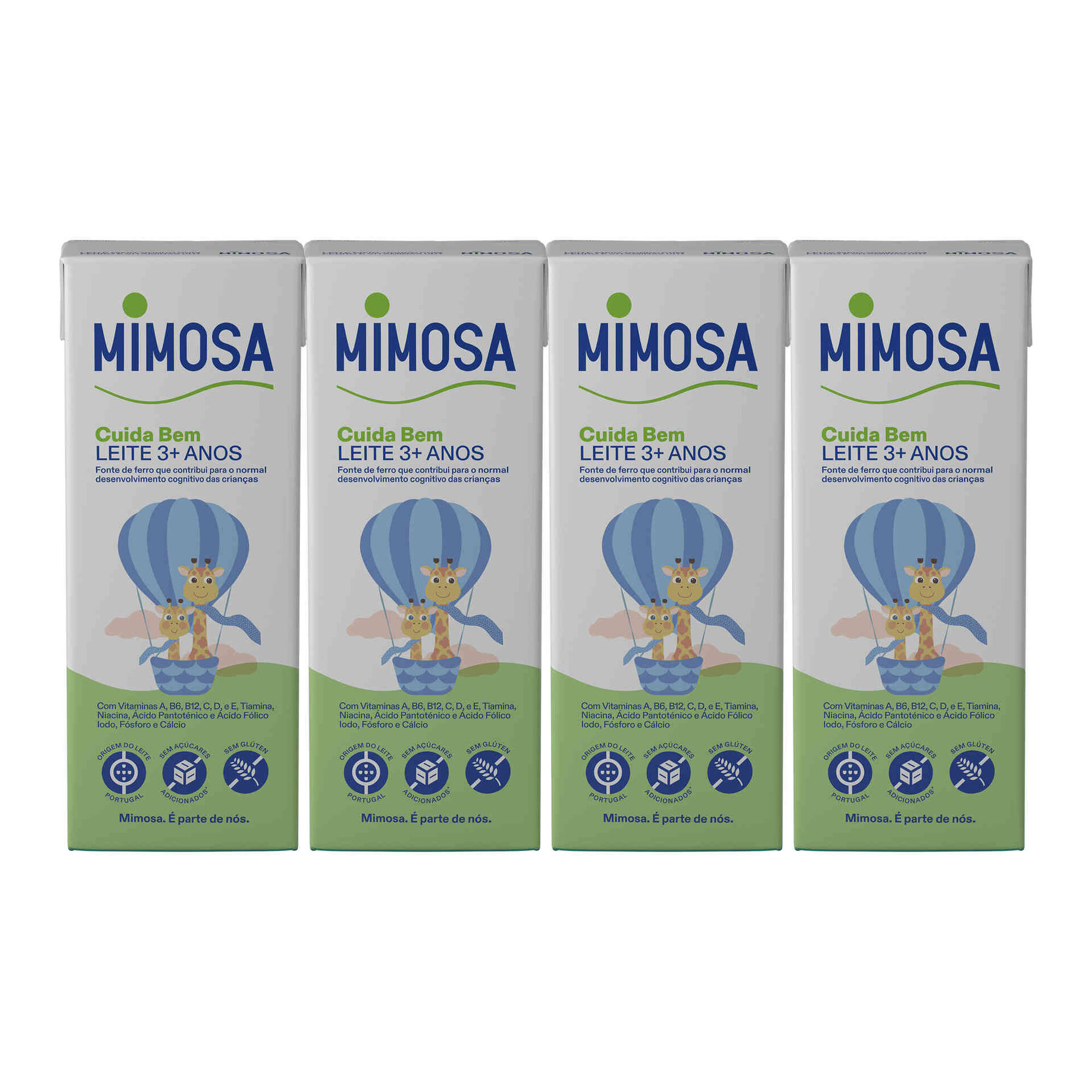 Leite Meio Gordo UHT Infantil +3A Mimosa 4x200ml