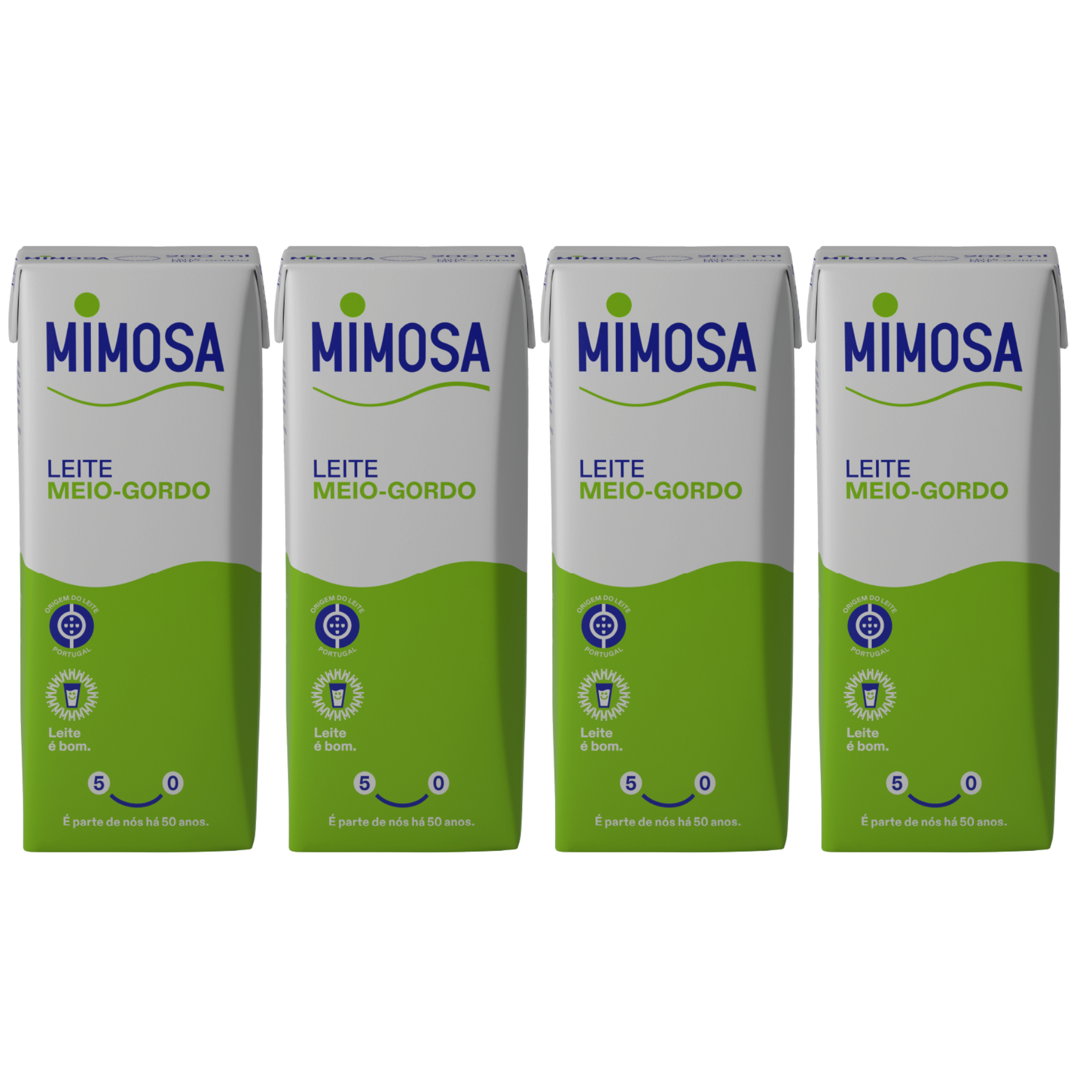 Leite UHT Meio Gordo Mimosa 4X200ml