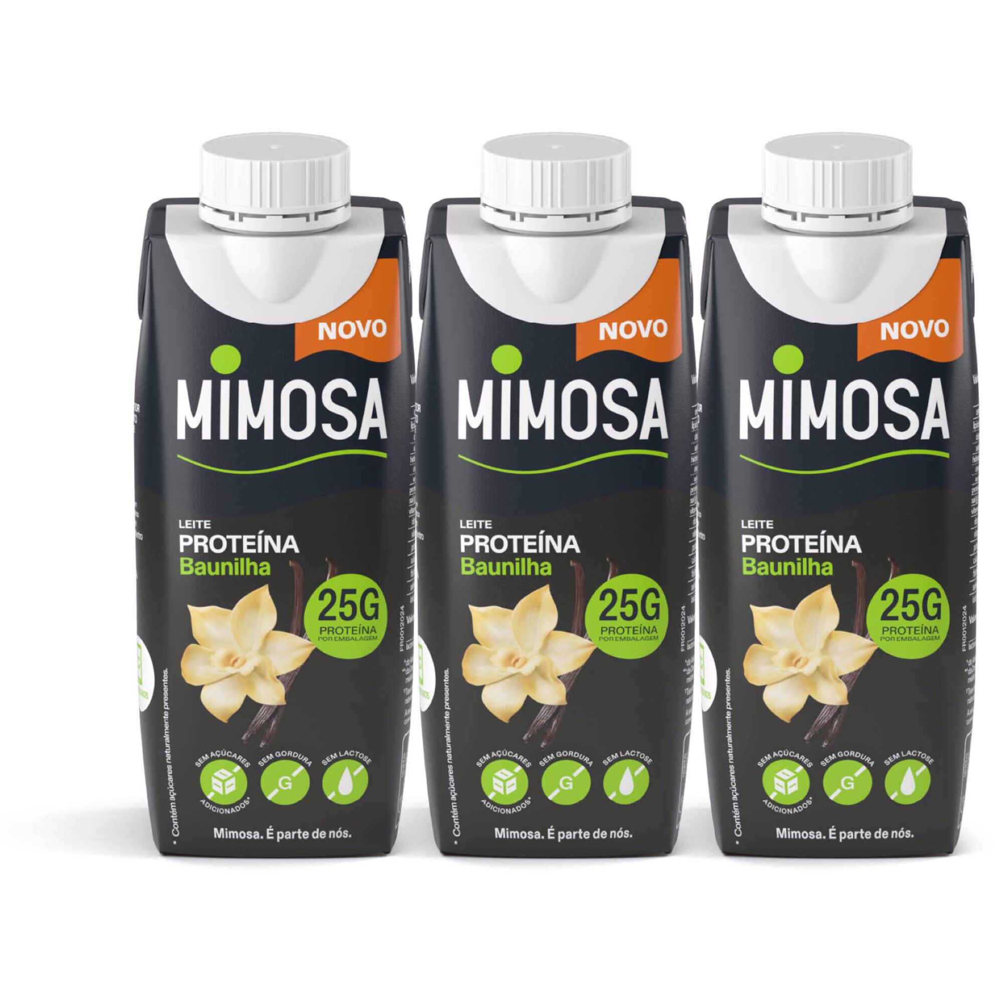 Leite Proteína Baunilha Mimosa 3x250ml